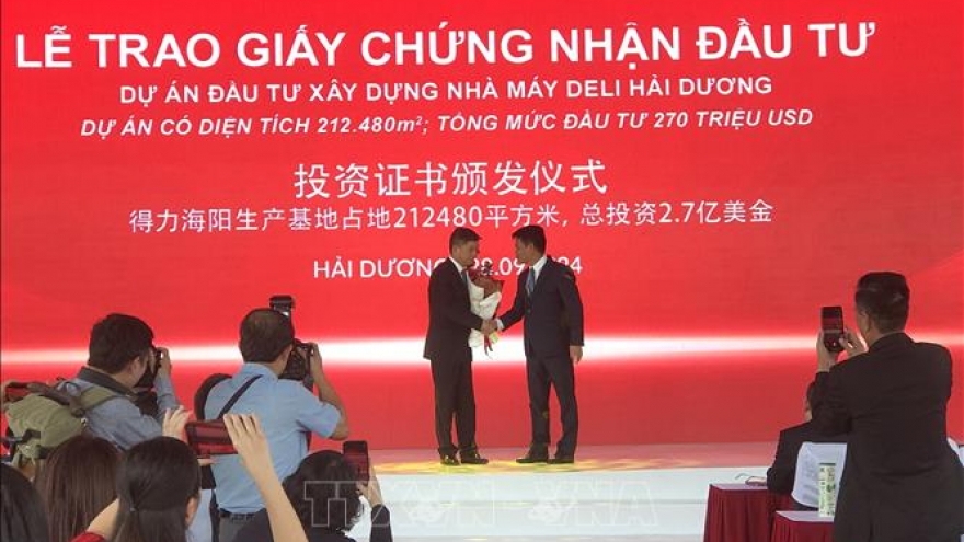 Deli breaks ground for US$270 million stationery factory in Hai Duong